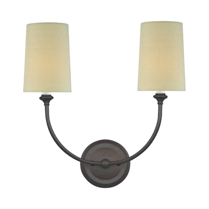 Sylvan Vanity Wall Light in Dark Bronze (2-Light).