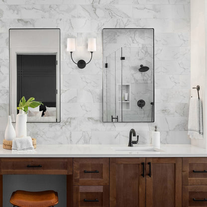 Sylvan Vanity Wall Light in bathroom.