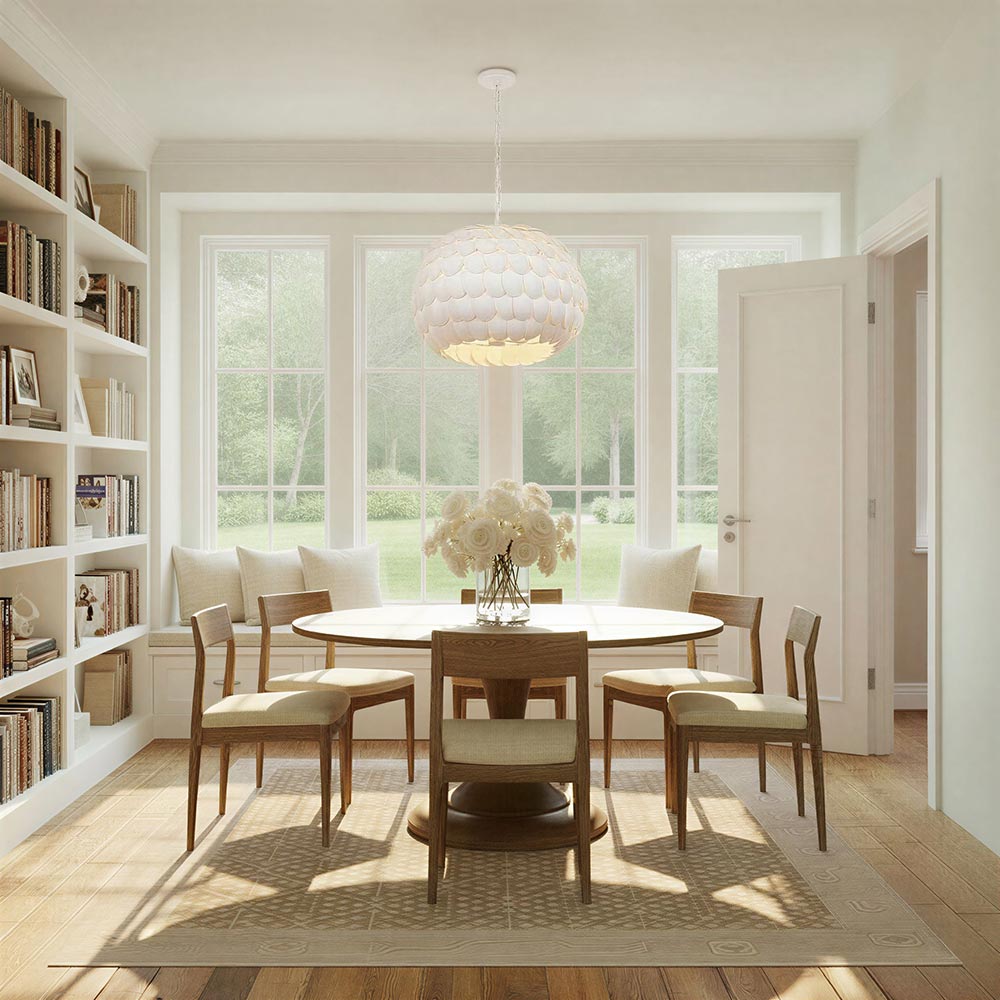 Talia Chandelier in dining room.
