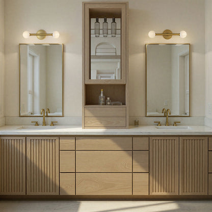 Terrell Bath Vanity Light in bathroom.
