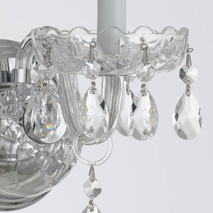 Traditional Crystal Wall Light in Detail.