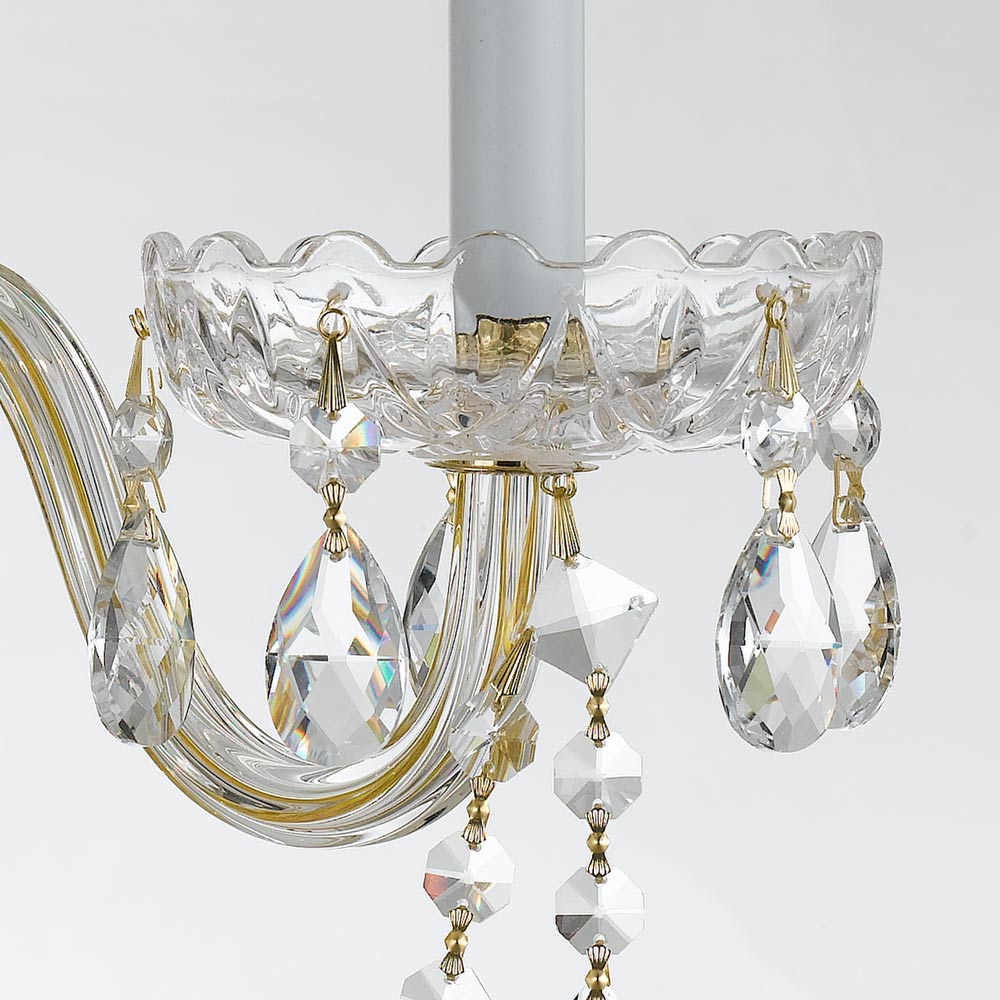 Traditional Crystal Wall Light in Detail.