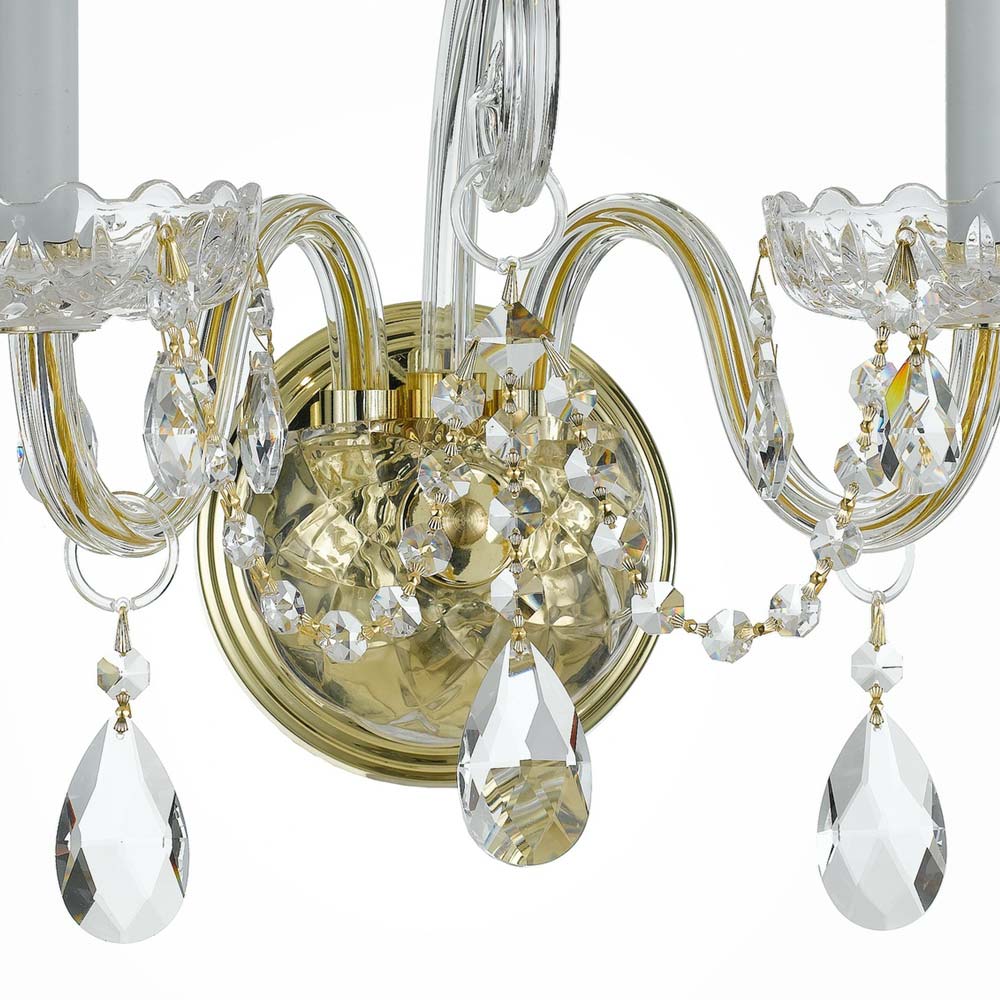 Traditional Crystal Wall Light in Detail.
