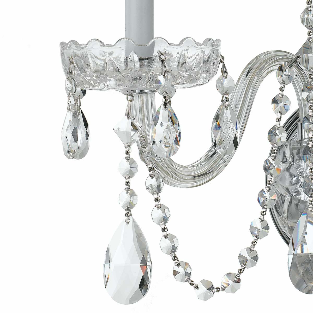 Traditional Crystal Wall Light in Detail.