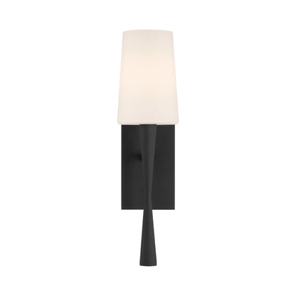 Trenton Wall Light in Black Forged (Glass).