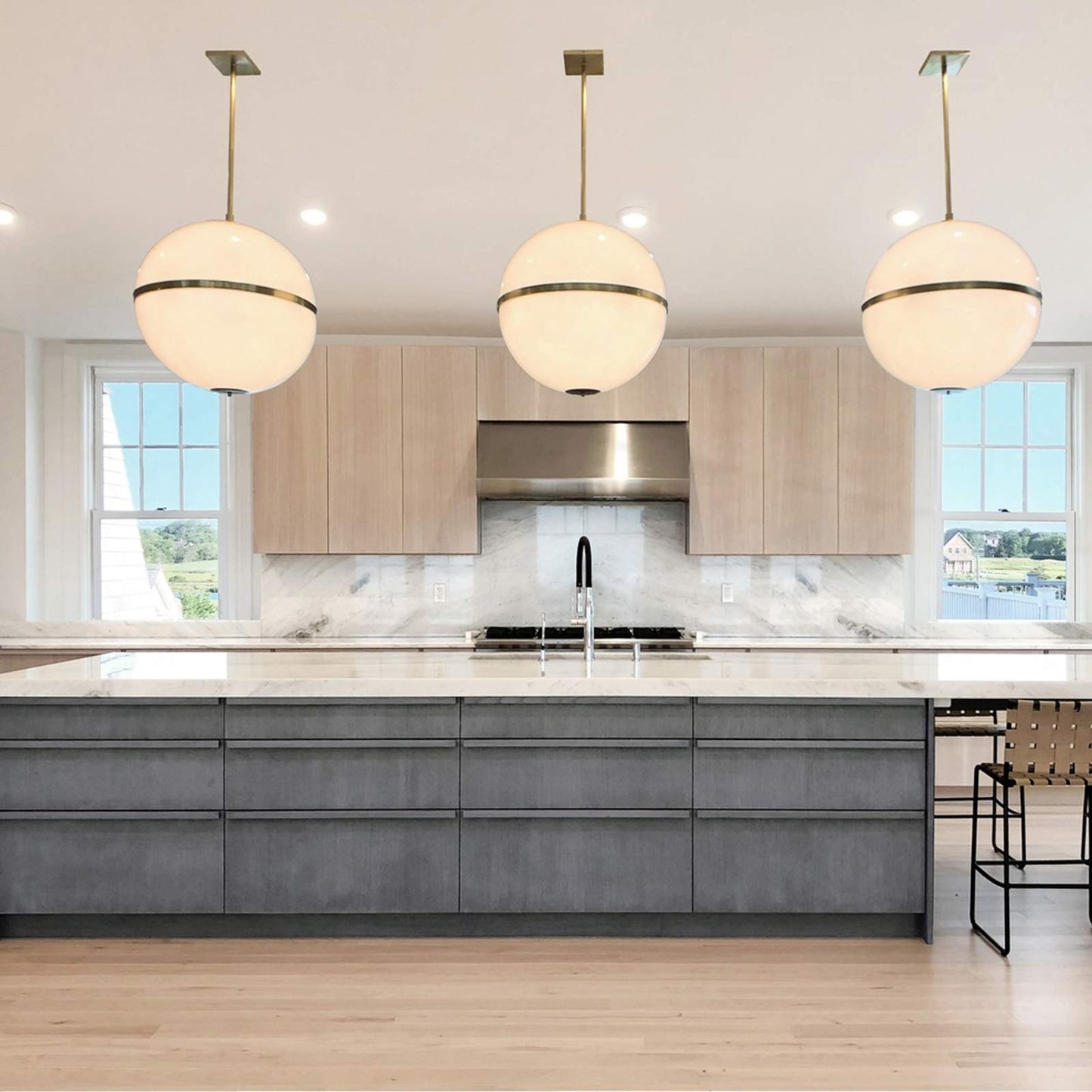 Truax Chandelier in kitchen.