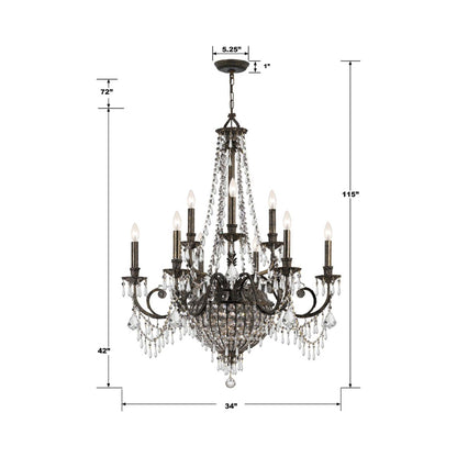 Vanderbilt Chandelier - line drawing.