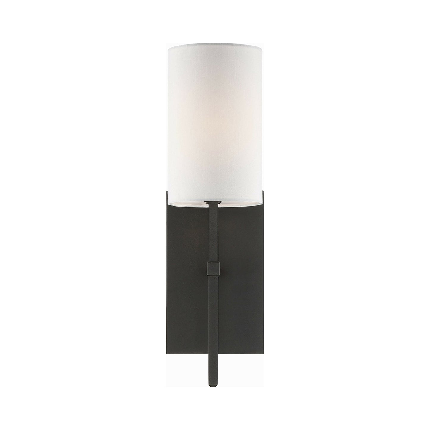 Veronica Wall Light in Black Forged (1-Light).