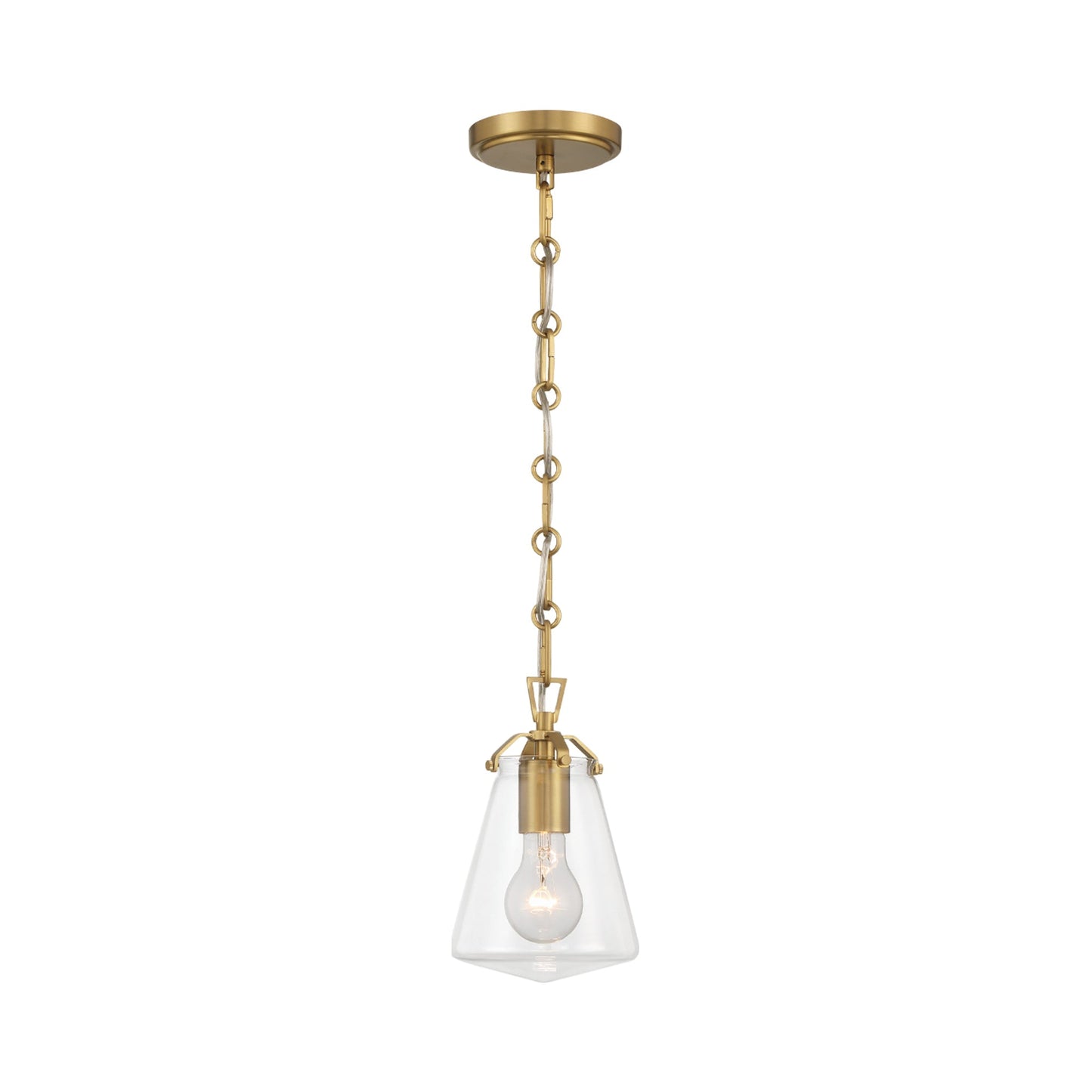 Voss Mini Pendant Light in Luxe Gold (5.75-Inch).