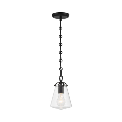 Voss Mini Pendant Light in Matte Black (5.75-Inch).