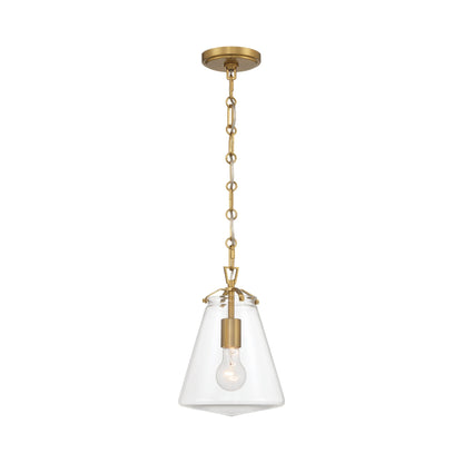 Voss Mini Pendant Light in Luxe Gold (8.25-Inch).