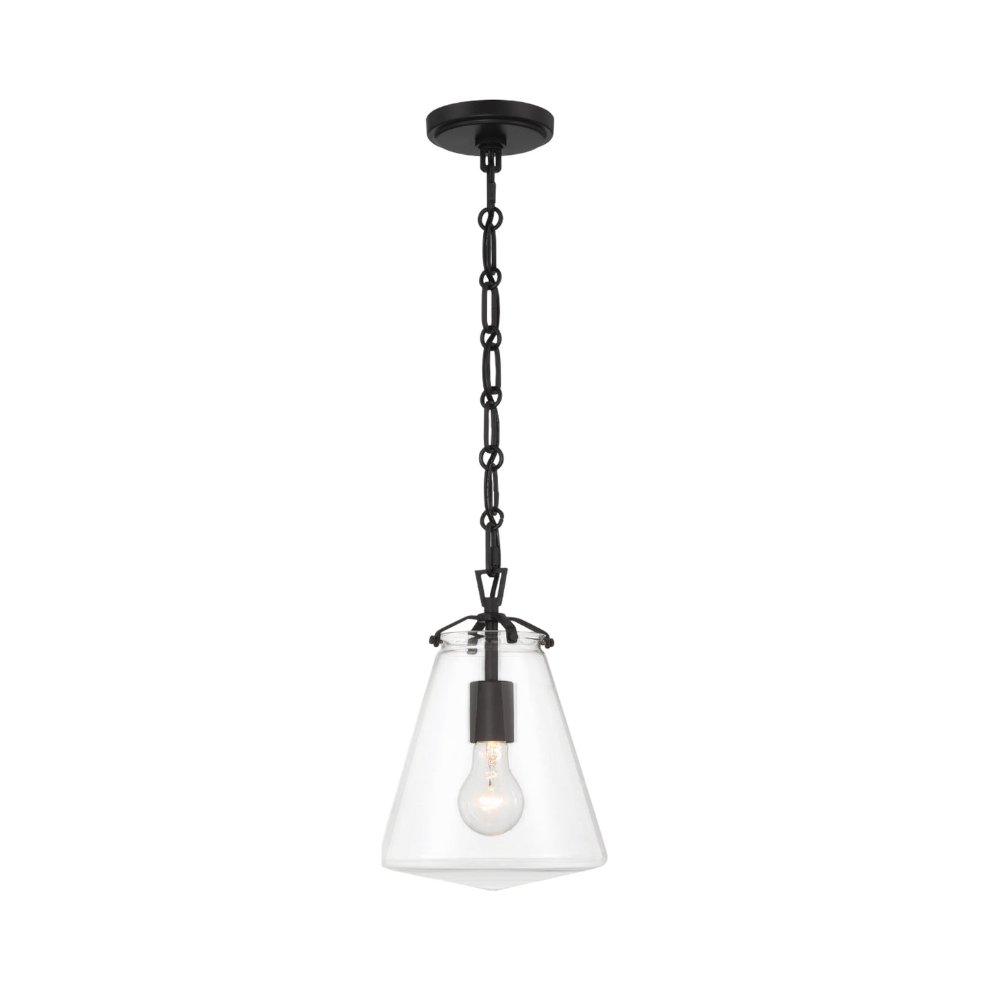 Voss Mini Pendant Light in Matte Black (8.25-Inch).