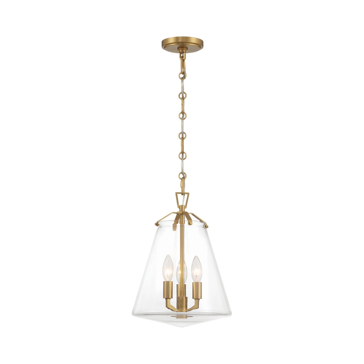 Voss Pendant Light in Luxe Gold (11-Inch).