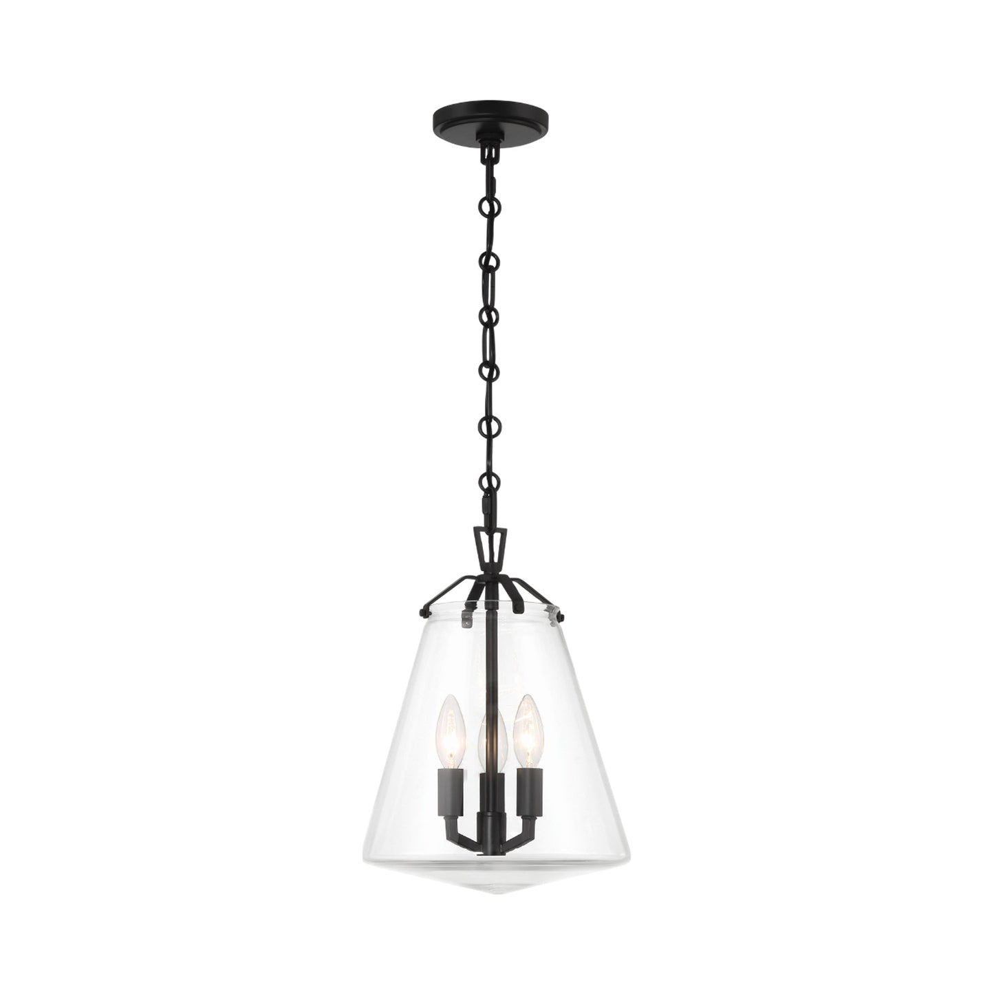 Voss Pendant Light in Matte Black (11-Inch).