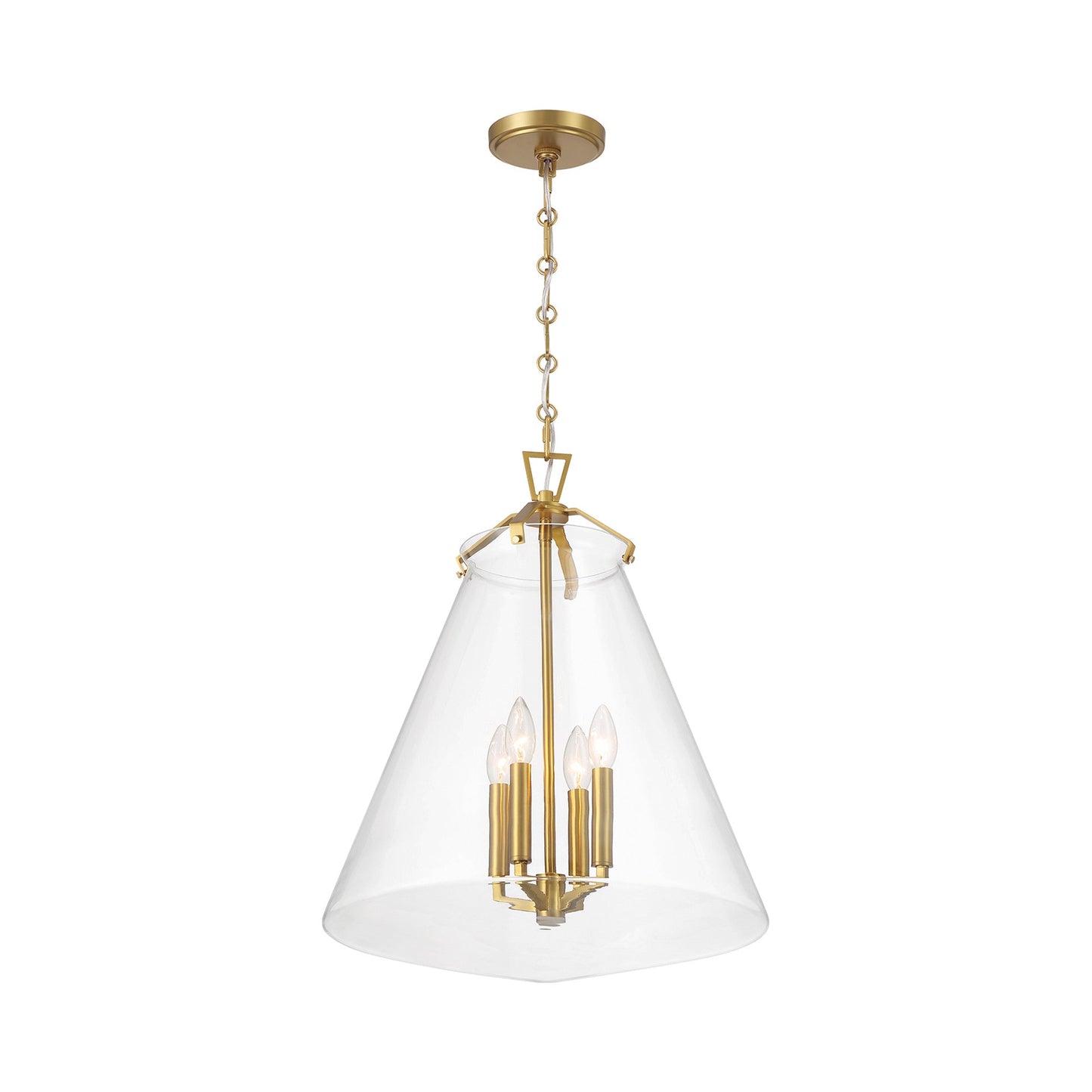 Voss Pendant Light in Luxe Gold (18-Inch).