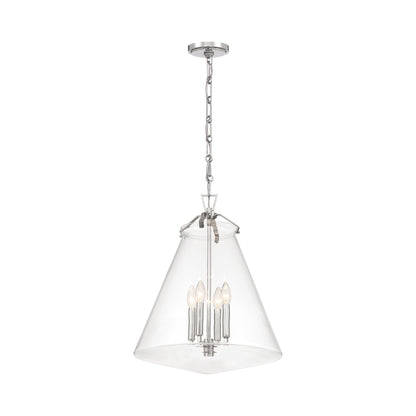 Voss Pendant Light in Polished Nickel (18-Inch).