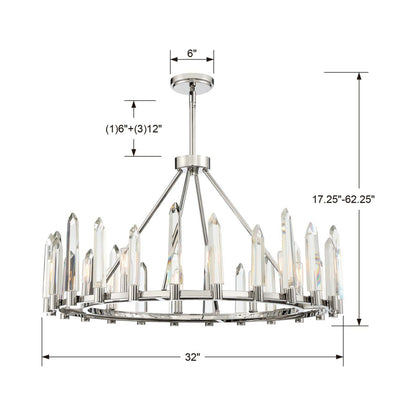 Watson Chandelier - line drawing.