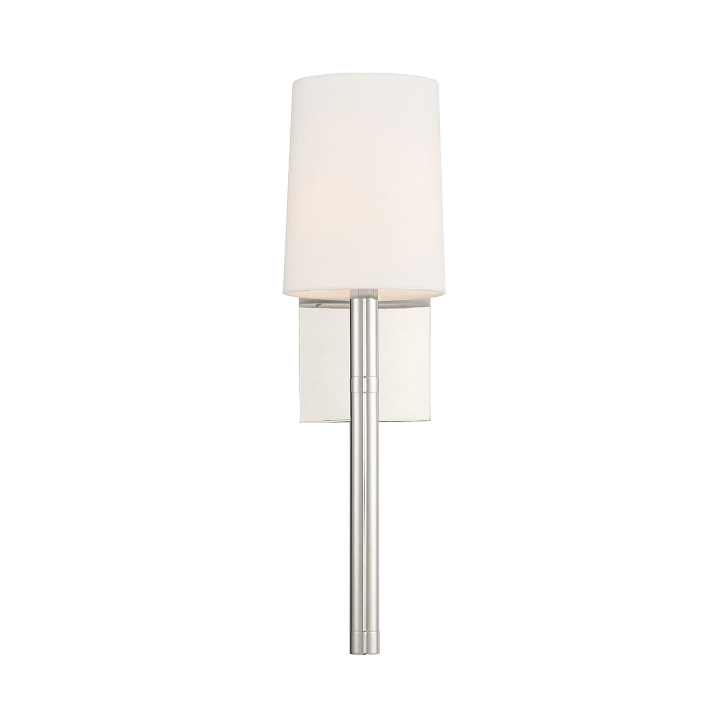 Weston Wall Light in Polished Nickel.