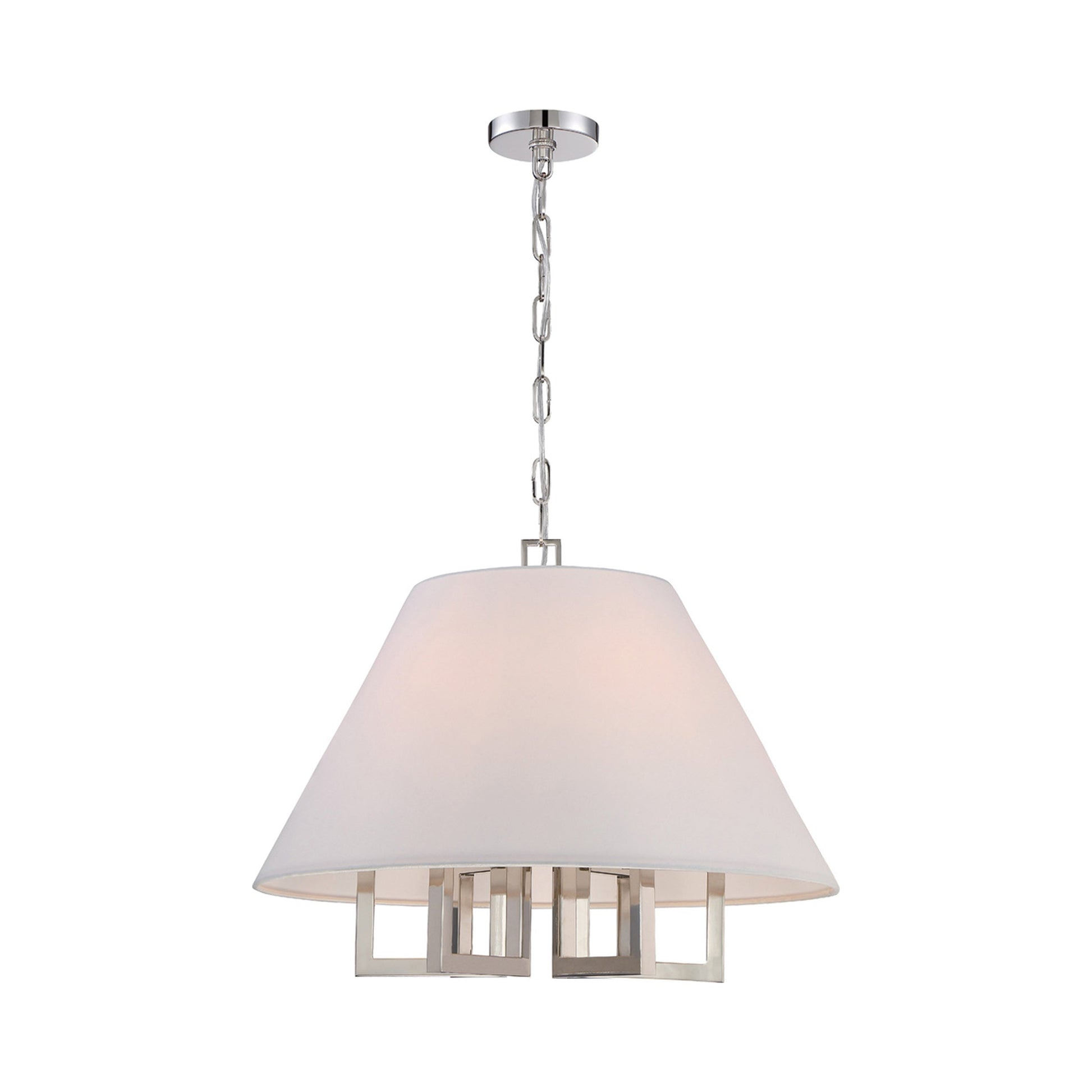 Westwood Chandelier in Polished Nickel (6-Light).