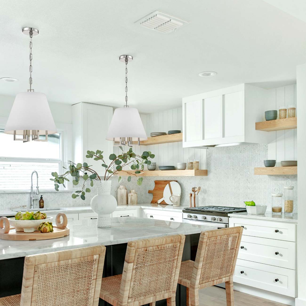 Westwood Chandelier in dining room.
