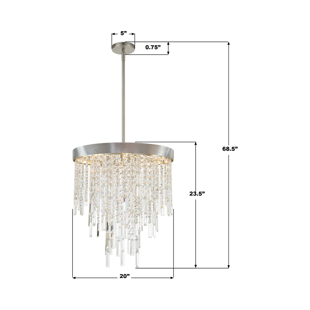 Winfield Chandelier - line drawing.