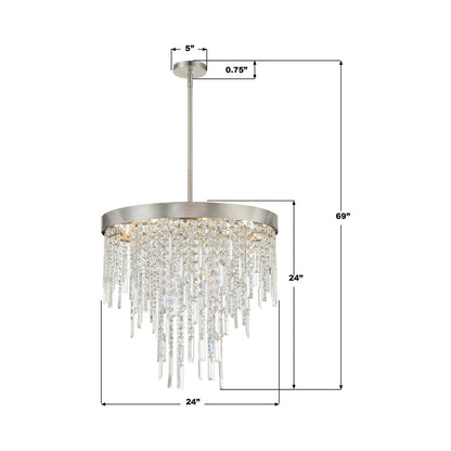 Winfield Chandelier - line drawing.