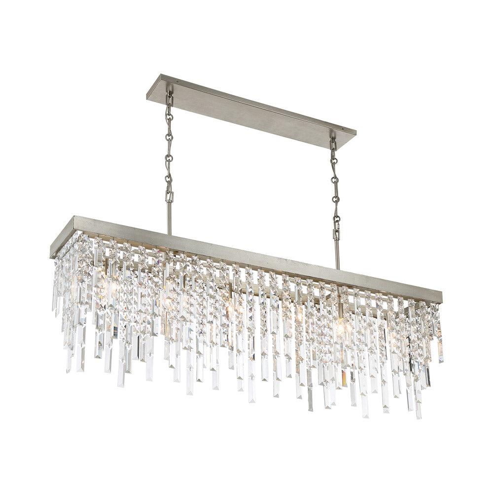 Winfield Linear Chandelier in Detail.