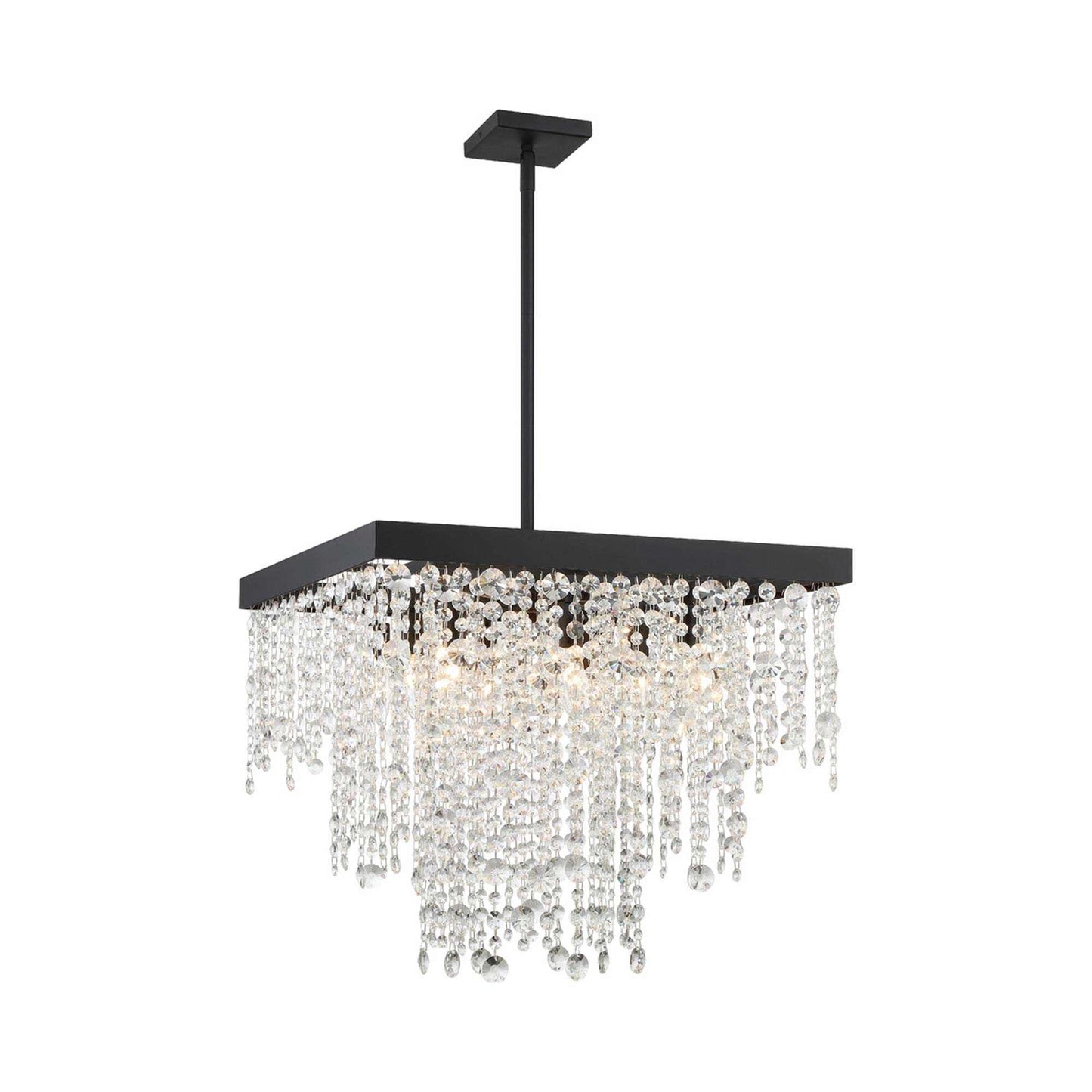 Winham Chandelier in Black Forged.