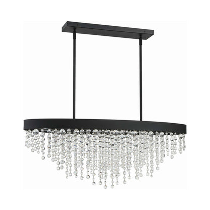 Winham Linear Oval Chandelier in Detail.