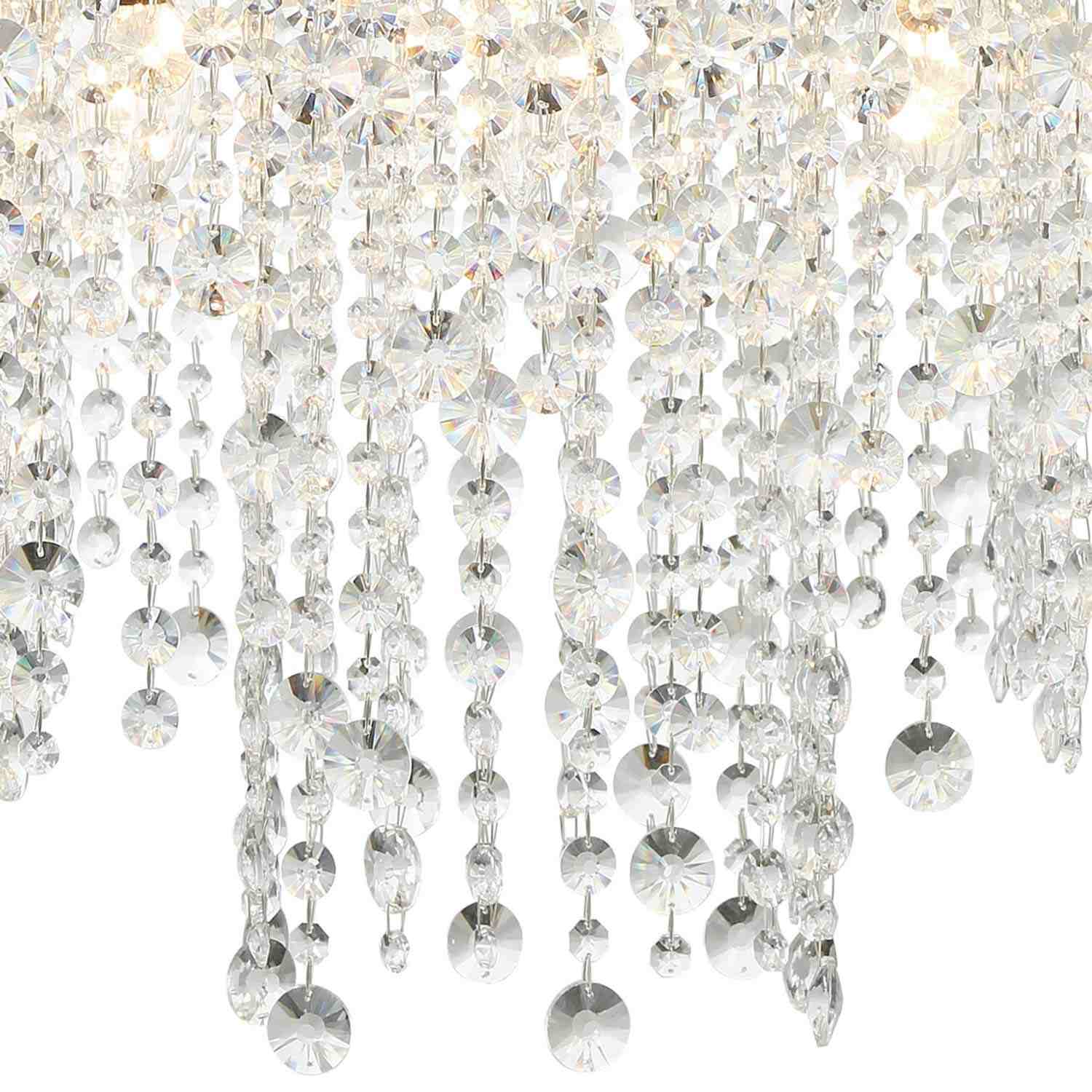 Winham Linear Oval Chandelier in Detail.