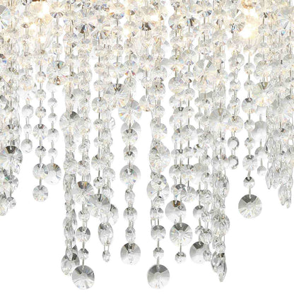 Winham Linear Oval Chandelier in Detail.