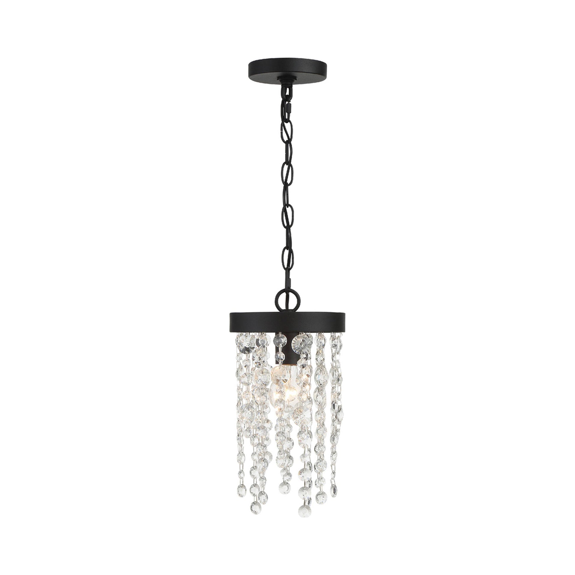 Winham Pendant Light in Black Forged.