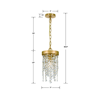 Winham Pendant Light - line drawing.