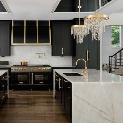 Winham Round Chandelier in kitchen.