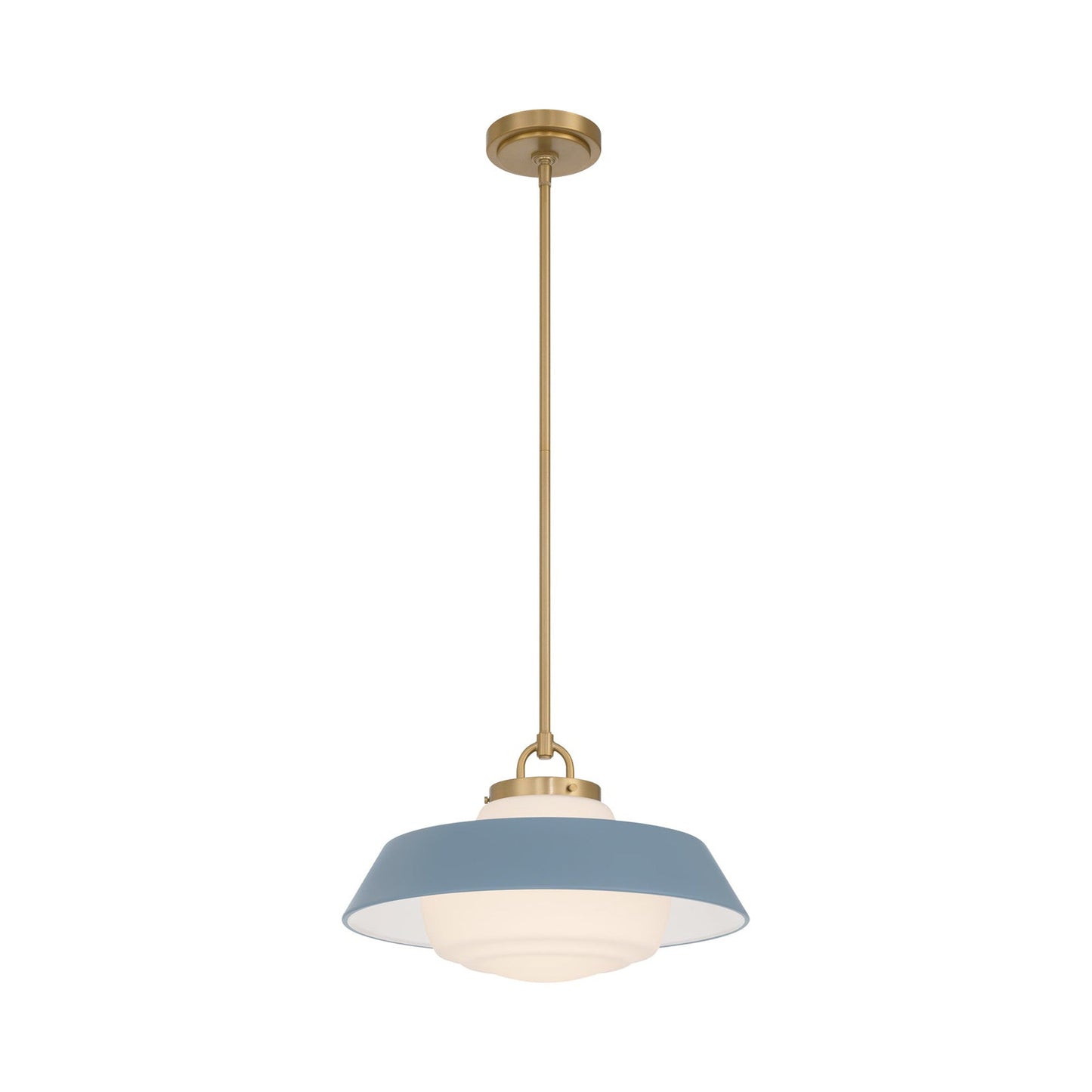 Xander Pendant Light in Blue (16-Inch).