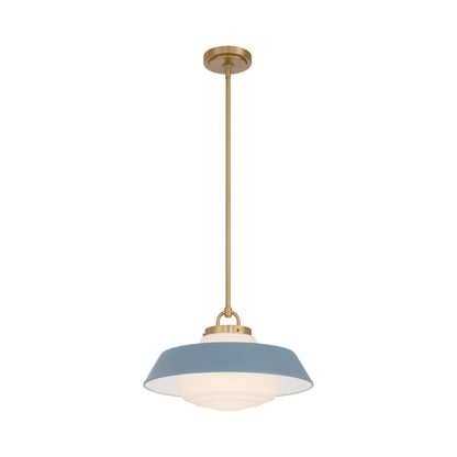 Xander Pendant Light in Blue (16-Inch).