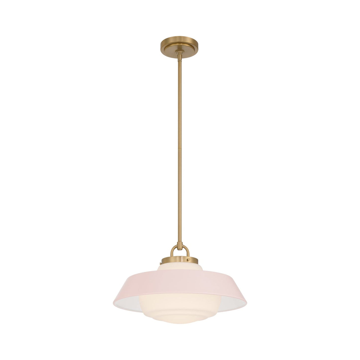 Xander Pendant Light in Blush (16-Inch).