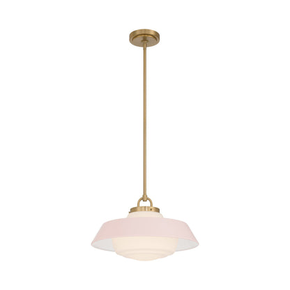 Xander Pendant Light in Blush (16-Inch).