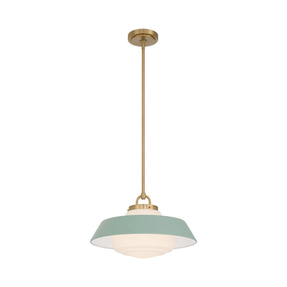 Xander Pendant Light in Green (16-Inch).