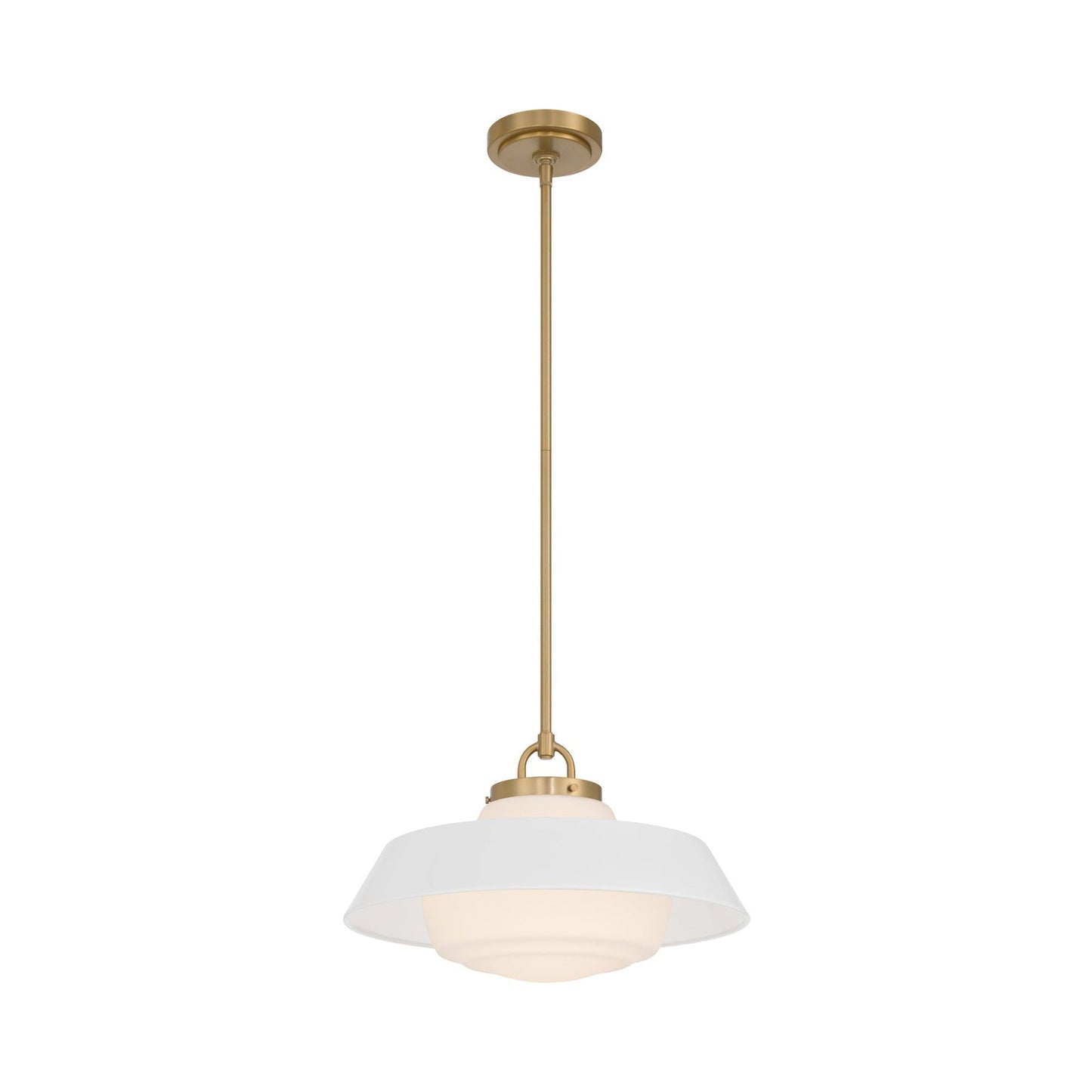Xander Pendant Light in White (16-Inch).