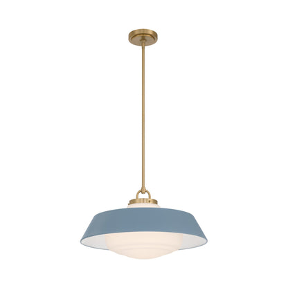 Xander Pendant Light in Blue (20-Inch).