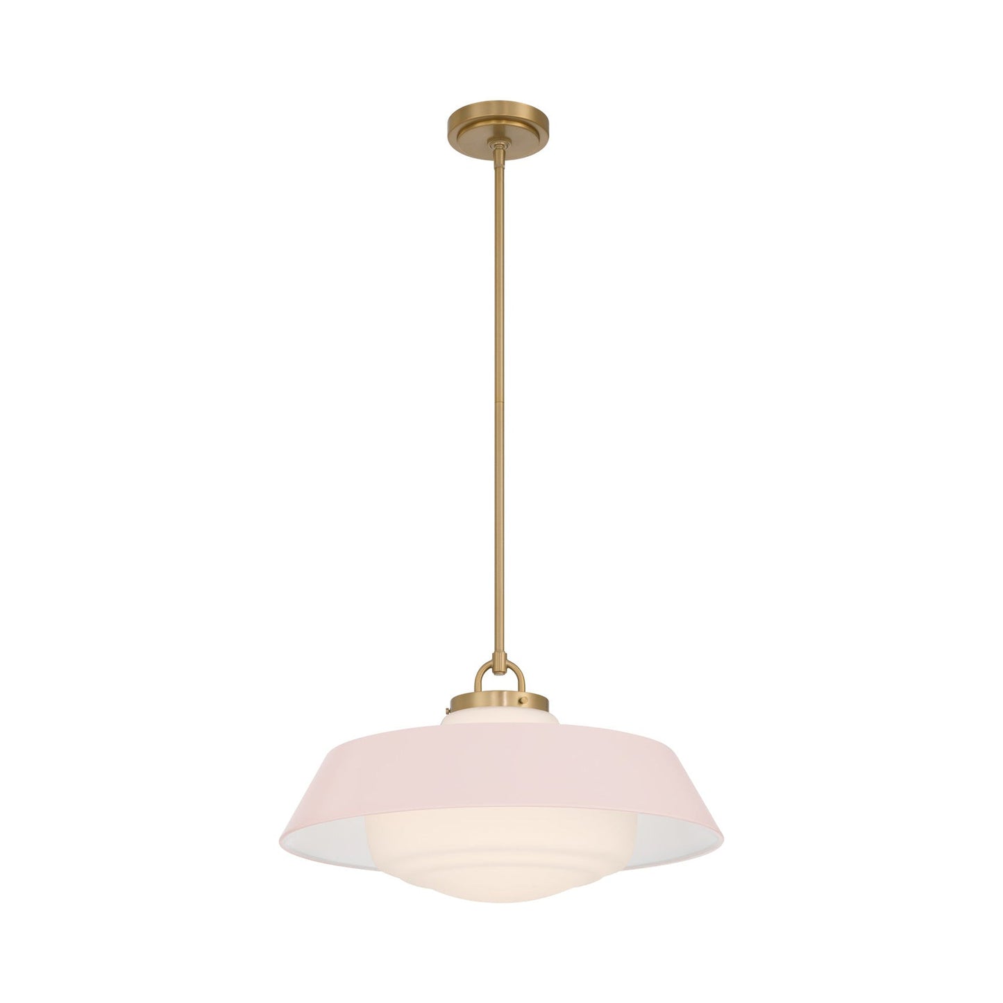 Xander Pendant Light in Blush (20-Inch).
