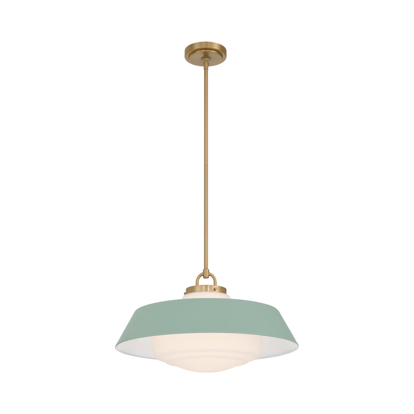 Xander Pendant Light in Green (20-Inch).