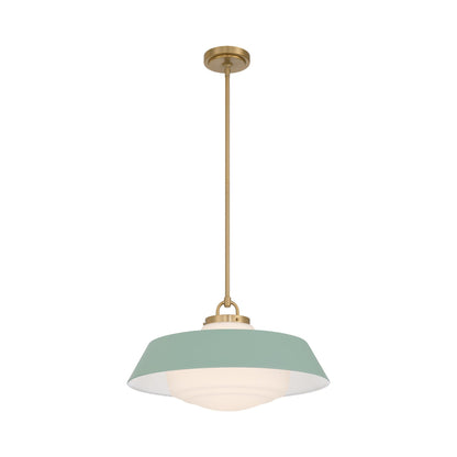 Xander Pendant Light in Green (20-Inch).