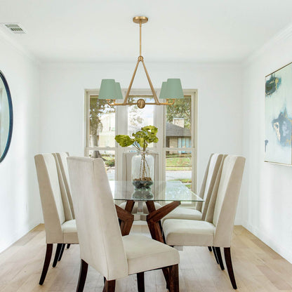 Xavier Chandelier in dining room.