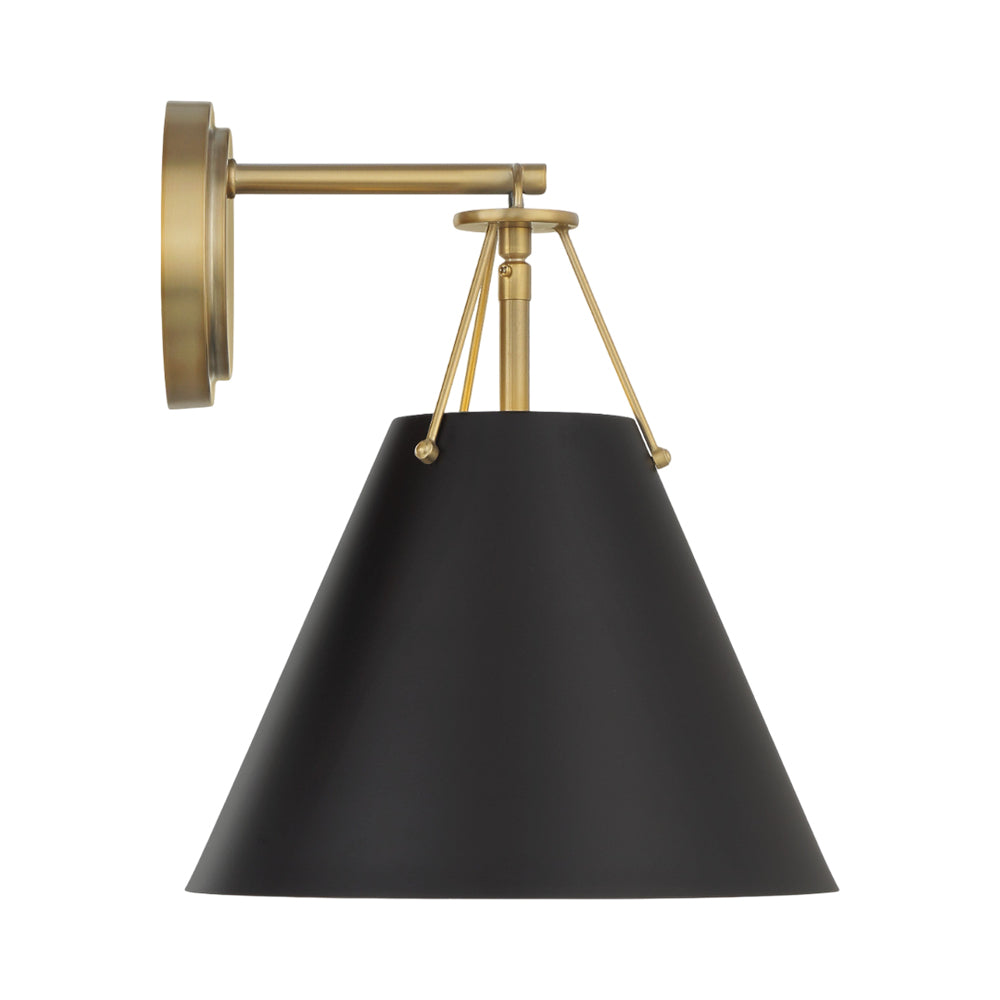 Xavier Cone Wall Light in Detail.