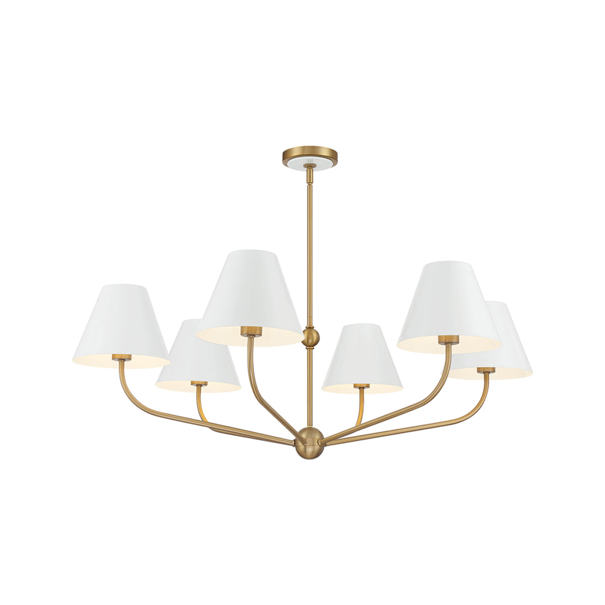 Xavier Multi Light Chandelier in White (40-Inch).