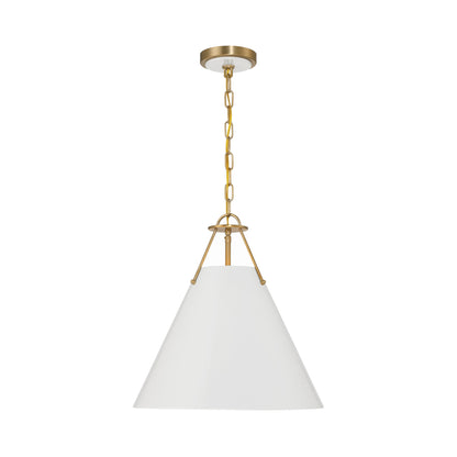 Xavier Pendant Light in Vibrant Gold (16-Inch).