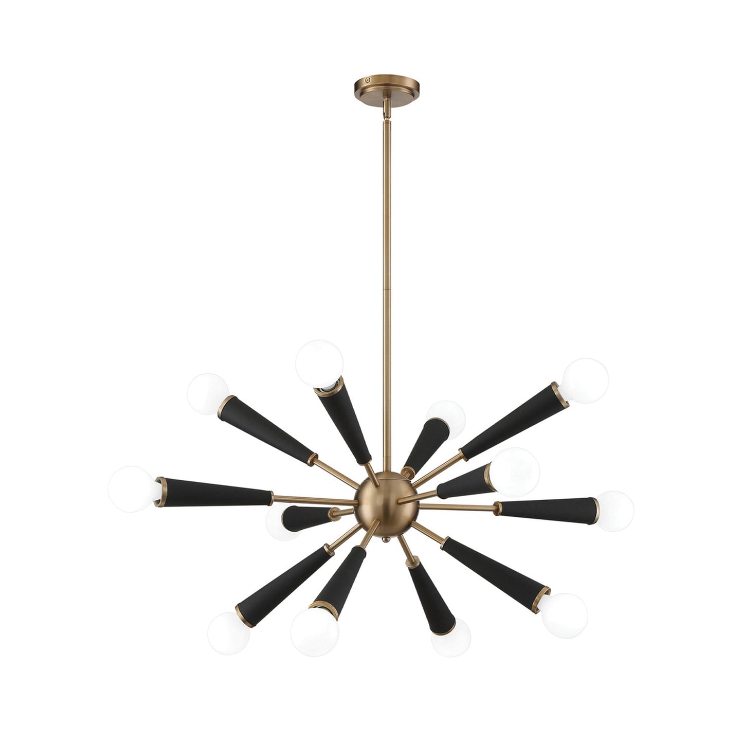 Zodiac Chandelier in Aged Brass.