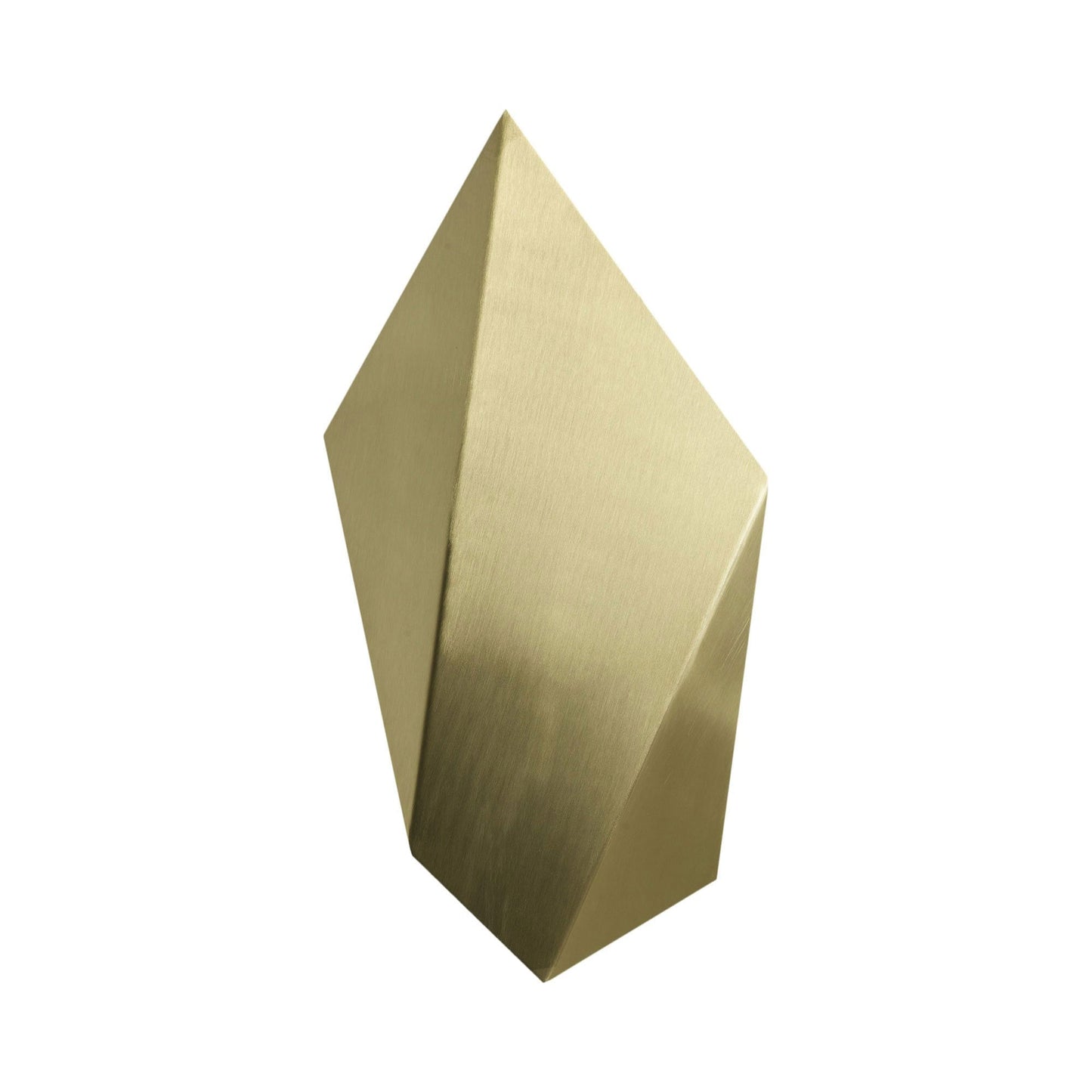 Abstract Wall Light in Satin Brass.